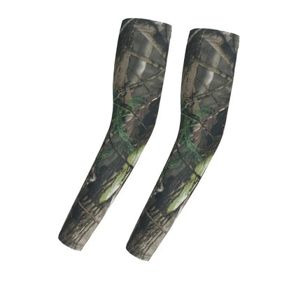 Cooling Arm Sleeves Tactical Camo Sun Protection Breathable Ice Silk UV Guard