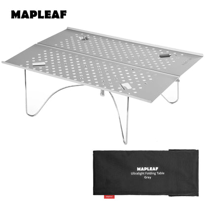 MAPLEAF Camping Mini Table Ultralight High Load 15kg Easy Clean Fishing Table Outdoor Portable Folding Hiking Desk Picnic Table