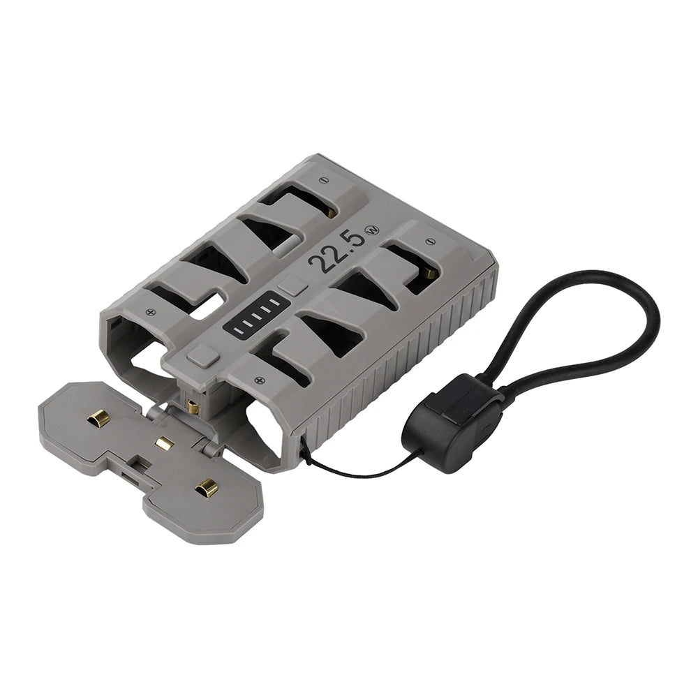 2x 21700 Power Bank Box DIY Kit 22.5W Fast Charging Dual Mode Battery Case One-Click Battery Swap Phone Charging Not Batteries
