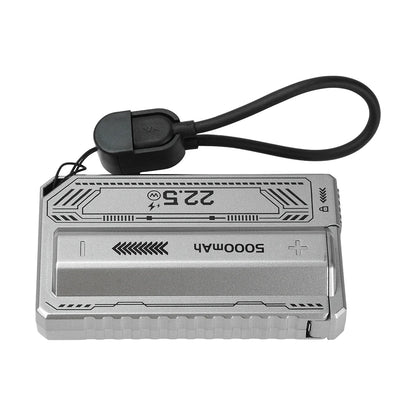 1 Section Welding Free 21700 Mobile Power Case PD 20W Fast Charging Built-In Cable Detachable Power Bank DIY Battery Box