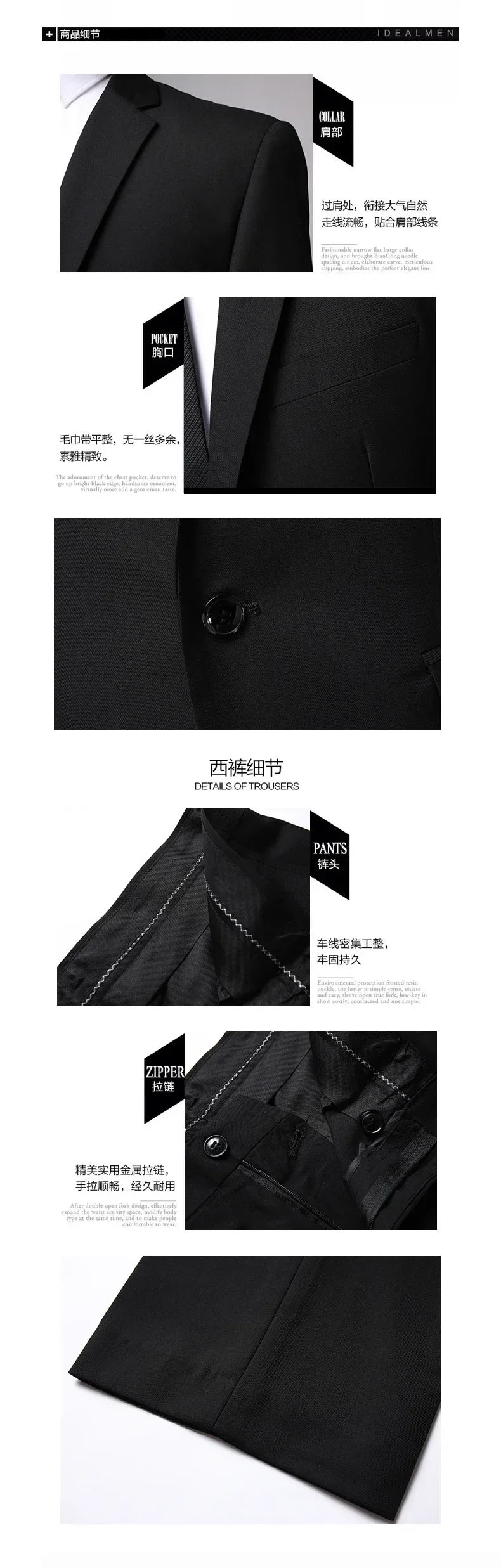 Suit Outdoor (Blazer+ Pants) Men's Fashion Gentleman's Business Suit Slim Outdoor Decoration Body Wedding Casual Suit