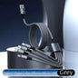 4-in-1 Multifunctional Charging Cable Supports USB-A to USB-C, Micro USB, and Braided Cables for Charging Multiple Devices