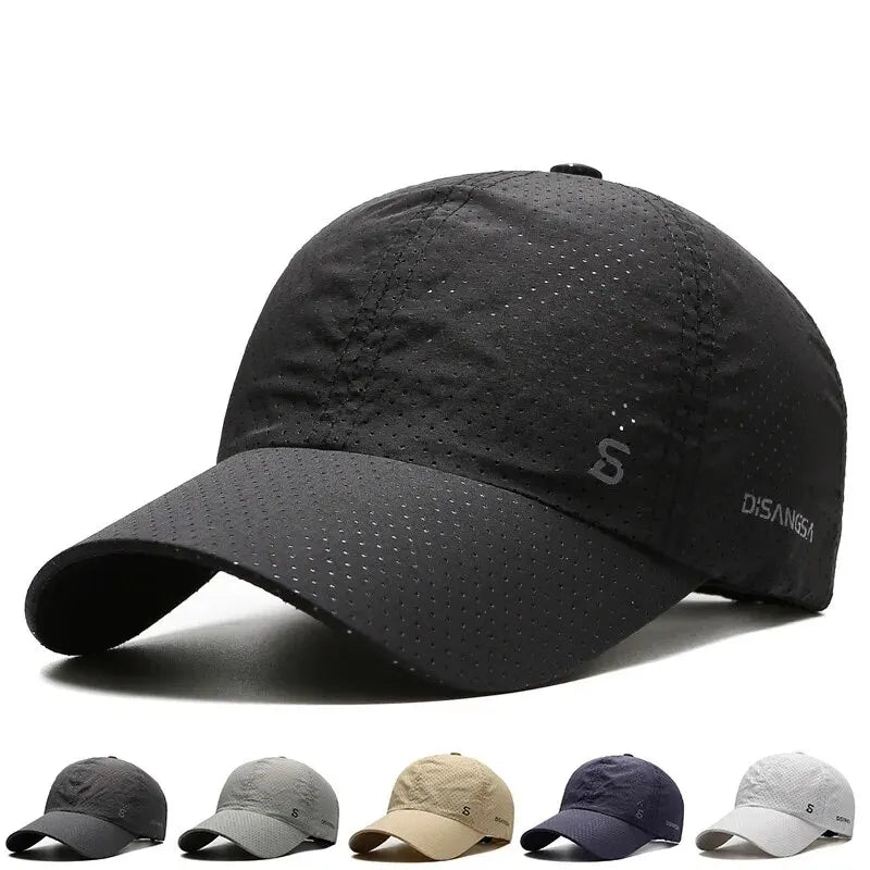 Oryginalny design Czapka do biegania Cienka Szybkoschnąca Oddychająca z daszkiem Kaczka Outdoor Męska Przeciwsłoneczna Letnia Wędkarstwo Czapka Baseballowa