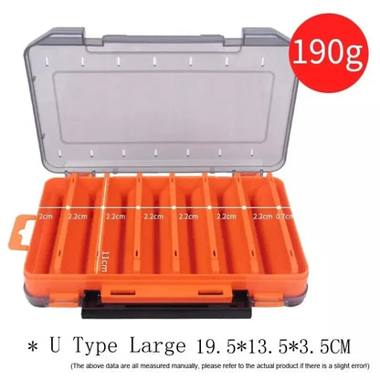 Luya Accessories Box U Size Wooden Shrimp Box Bait Box Storage Box VIB Minobo Climb Transparent