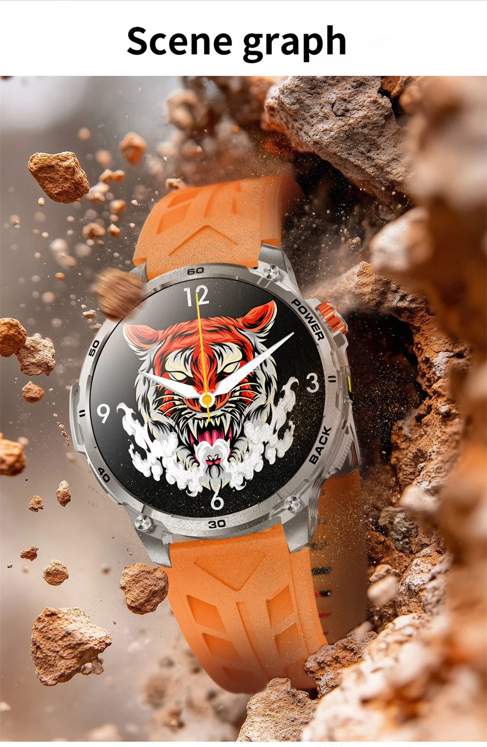 T-Rex 3 Military 1000mAh Super Capacity Battery Men Smart Watch 1.75" HD Screen Call 5ATM Waterproof Sport Smart Watches For Men