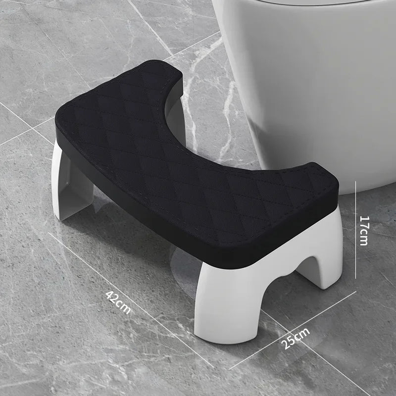 1 Pcs Anti-Slip Toilet Stool Thickened Bathroom Footstool Ergonomic Potty Step Helper Under Desk Footrest for Adults Kids