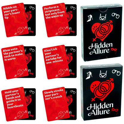 50-Card Couples Drinking Game Cards Set 8.9x6.4cm Challenge Cards Perfect for Date Nights Bedroom Fun Adult Parties