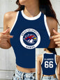 Summer Women's Off Campus Briar University Tank Top T-shirt Crop Vest Top Tees Graham 44 22 DI LAURENTIS 66 Not Suitable For Men