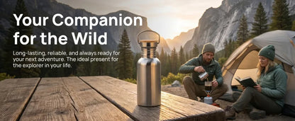 304 Stainless Steel 500Ml/750Ml Water Bottle Portable Wide Mouth Design Water Jug Wooden Lid Rustless Cycling Water Bottle
