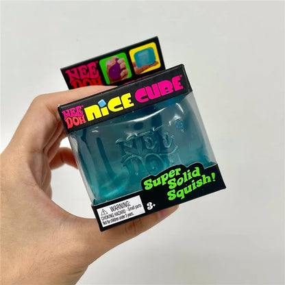 Maltose Needoh Nice Cube Crystal Solid Squish Slow Rebound Squeeze Toy Fidget Stress Relief For ADHD Calming Relax Sensory Toy