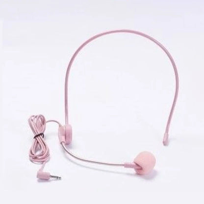 Professional Head Mounted Wired Microphone for Speaker Megaphone Tour Guide Conference Teacher Hanging Mic Stage Performance 3.5