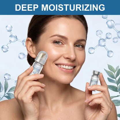 Niacinamide Microneedle Roller Serum Facial Serum Kit 0.25mm Hydrating Moisturizing Portable Beauty Tool Skin Care Gift Set 30ml