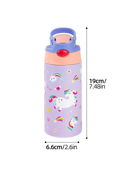 350ml Cartoon Insulated Cup Animal Pattern Stainless Steel Thermos Cup Christmas Vacuum Flasks Water Bottle Xmas Gift Cup