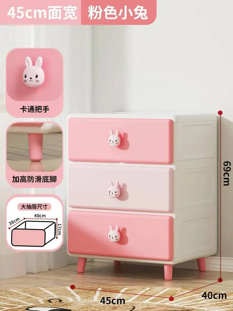 Cute Children Nightstands Nordic Pink Korean Children Nightstands Corner Cabinets Nachtkastje Kids Bedroom Furniture YN50CN