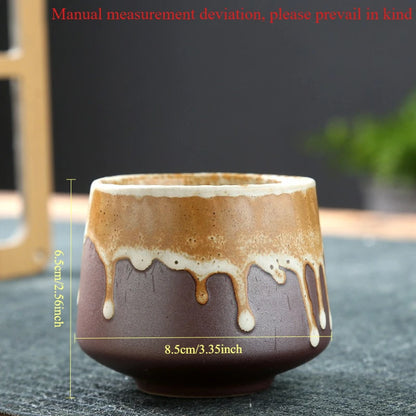 Laysda Vintage Coffee Mug 200ml ceramics Tea cup Japanese-style cafes Drinkware Stoneware Espresso for Restaurants Hotels