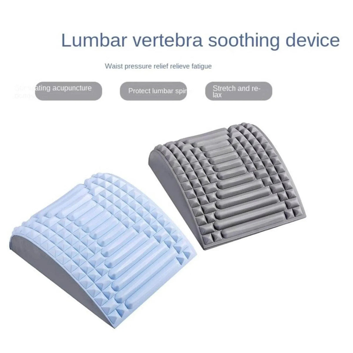 Back Stretcher Back Cracker Back Cracking Device Spine Deck Back Board Lumbar Stretcher for Lower Back Pain Relief