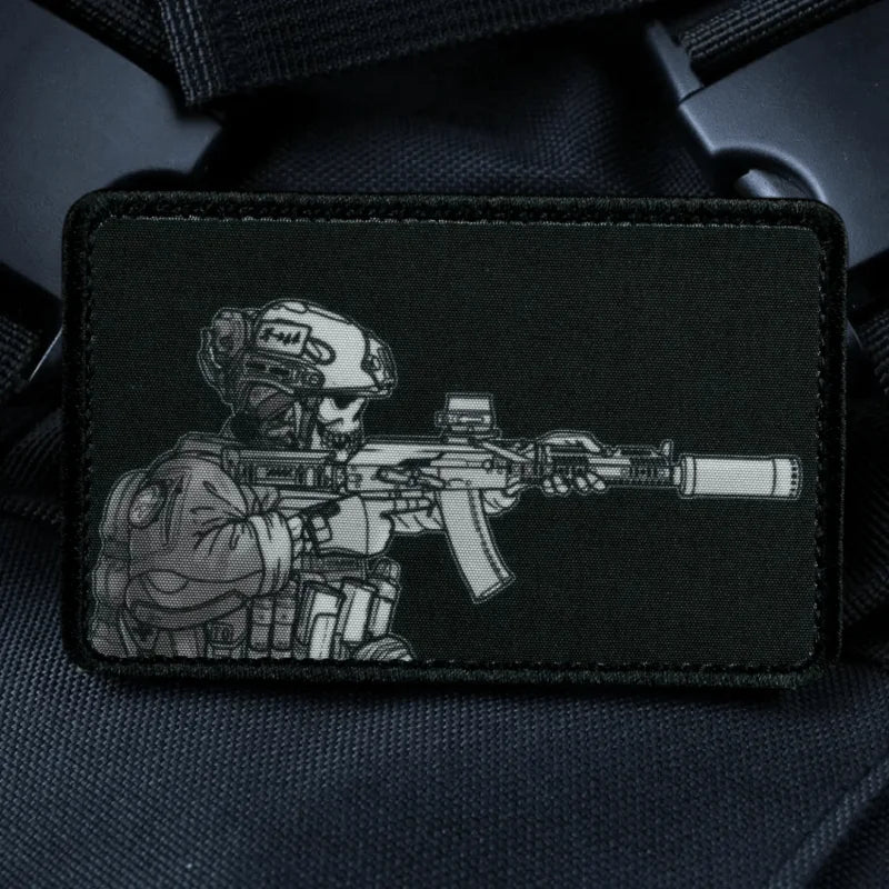 Sight Line Emblem Soldier Design Morale Badge Tactical Army Patches for Clothing Military Backpack Printed Hook and Loop Sticker