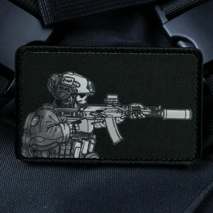 Sight Line Emblem Soldier Design Morale Badge Tactical Army Patches for Clothing Military Backpack Printed Hook and Loop Sticker