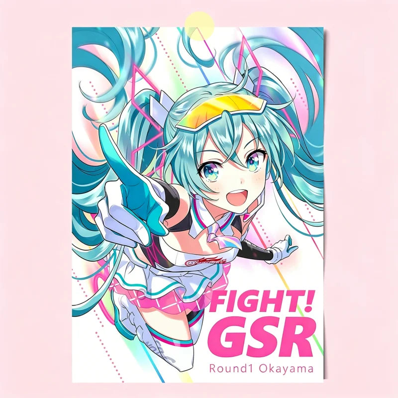 24 Styles Hatsune Miku Anime Poster MIKU Magazine Bedroom Dormitory Studio Decorative Painting Photography Wallpaper DIY Gifts