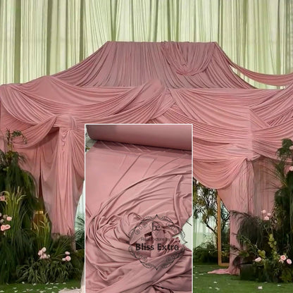 Wide 170cm Soft Stretchy Fabric Wedding Decoration Curtains Cloth Background Drap Handmade DIY Stretch Knitted Material