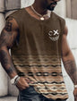 Sports Vest Mens Loose Summer Trendy Fitness Sleeveless Bottom Shirt Retro Oversized Round Neck Short Sleeve T Shirt 2Xs-6Xl