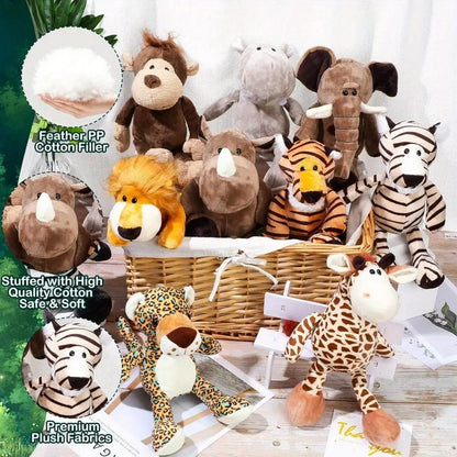 10 Pcs Stuffed Giraffe Plush Animal Toy, Super Soft Animal Toy with Realistic Details, Great for Kids and Baby Nurseries