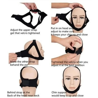 1/2/3/4Pcs Anti Snoring Chin Strap Sleep Apnea Jaw Solution for Women Men Face V Shaper Sleeping Aid Tools Health Care