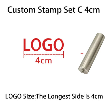 Personalized Leather Stamp Custom Logo Branding Iron Stamps Heating Brass Embosser Seals DIY Wood Cake Hamburger Craft Handmade