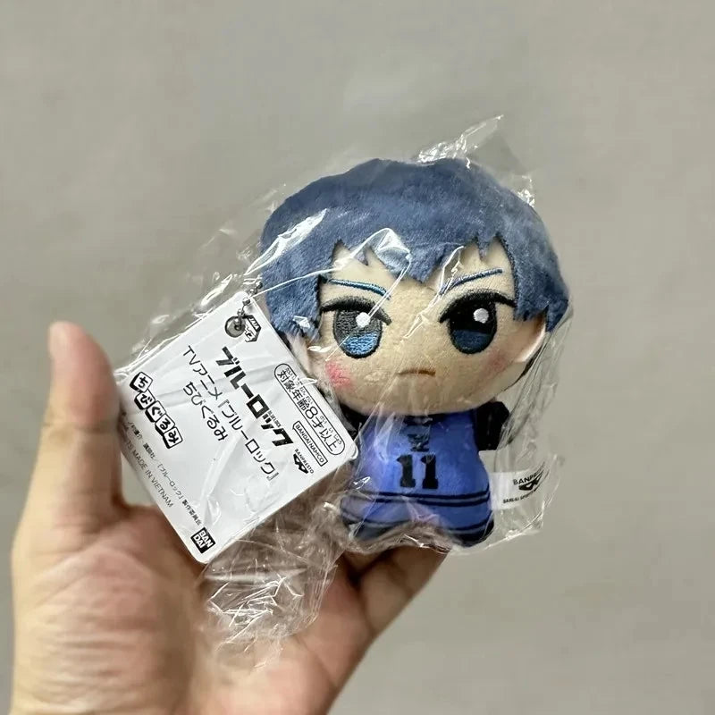 10cm New Blue Lock Plush Pendant KeyChain Yoichi Isagi Nagi Seishiro Mikage Reo Rin Itoshi Itoshi Sae Doll Toy Gift