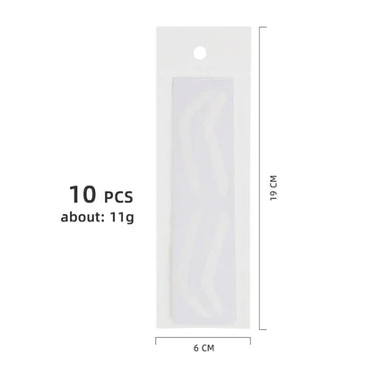 10Pcs Disposable Eyebrow Stencil Sticker Grooming Brow Shaper Template Eyebrow Tattoo Tint Airbrush Auxiliary Make Up Tool