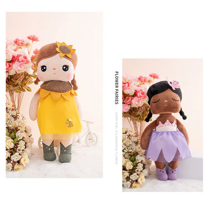 Metoo Doll  plushie kawaii Flower Fairy Angela Plush Toys Pillow Cartoon Decoration Gift For Kids Friends