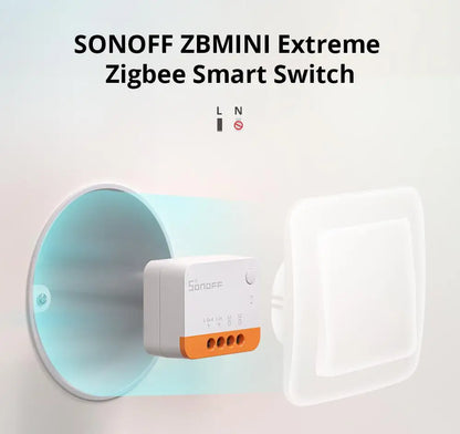 SONOFF ZBMINI-L2/ZBMINIR2 Zigbee DIY Smart Switch Module No Neutral Wire Require 2 Way Control Home Automation For Alexa eWelink
