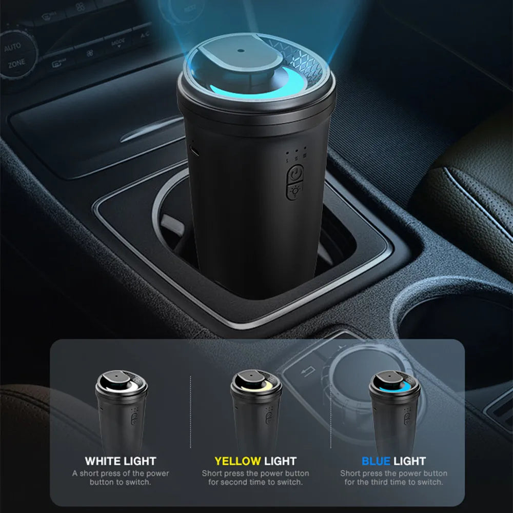 Namste 50m³ Car Air Freshener Perfume Aroma Diffuser No Water Essential Oils Aluminum Alloy Material Button Type-c Charge