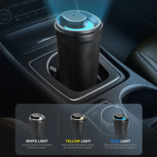 Namste 50m³ Car Air Freshener Perfume Aroma Diffuser No Water Essential Oils Aluminum Alloy Material Button Type-c Charge