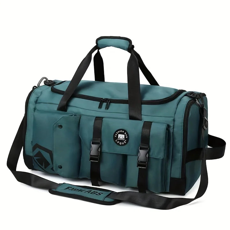 Large-capacity travel backpack, wet and dry separation sports gym bag, independent shoe storage compartment