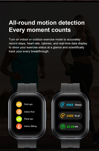LIGE Bluetooth Headphones with clip-on design 2 In 1 Smartwatch with Earphones Heart Rate Sport Fitness Headset Smart Watch 2026