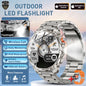 LIGE 2026 Nowy Wojskowy Smartwatch Męski Bateria 1000mAh Wodoodporny 5ATM GPS Rozmowy Bluetooth Wyświetlacz AMOLED Sportowy Smartwatch dla Mężczyzn