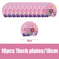Gabby Dollhouse Birthday Party Supplies Plates Cups Tablecloth Napkins Gabby Cat Birthday Decoration Supply Kit Kids Party Favor