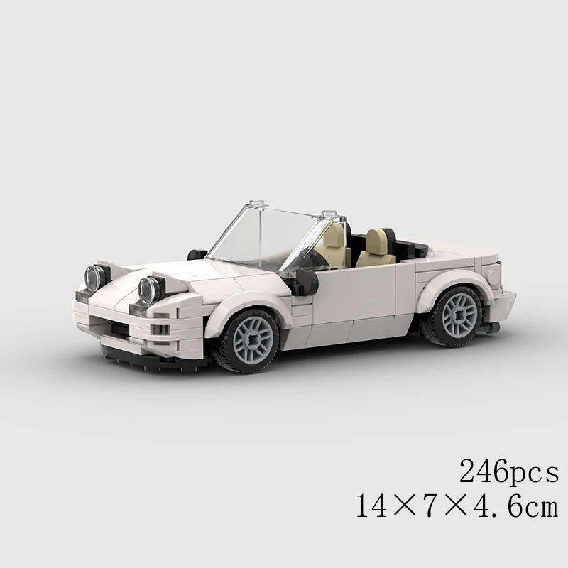 City Speed Racing Car Model Building Blocks DIY Bricks MOC Toy Classic Rally Sports Super Racer Vehicle Christmas gift technique