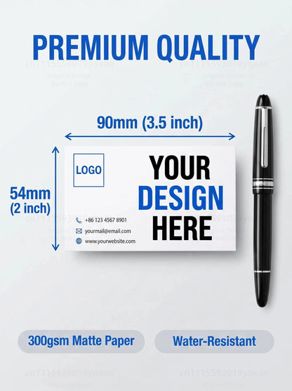Custom Business Cards 50-1000PCS Personalized Double Sided Full Color Printing 300GSM Matte Paper Professional Name Cards