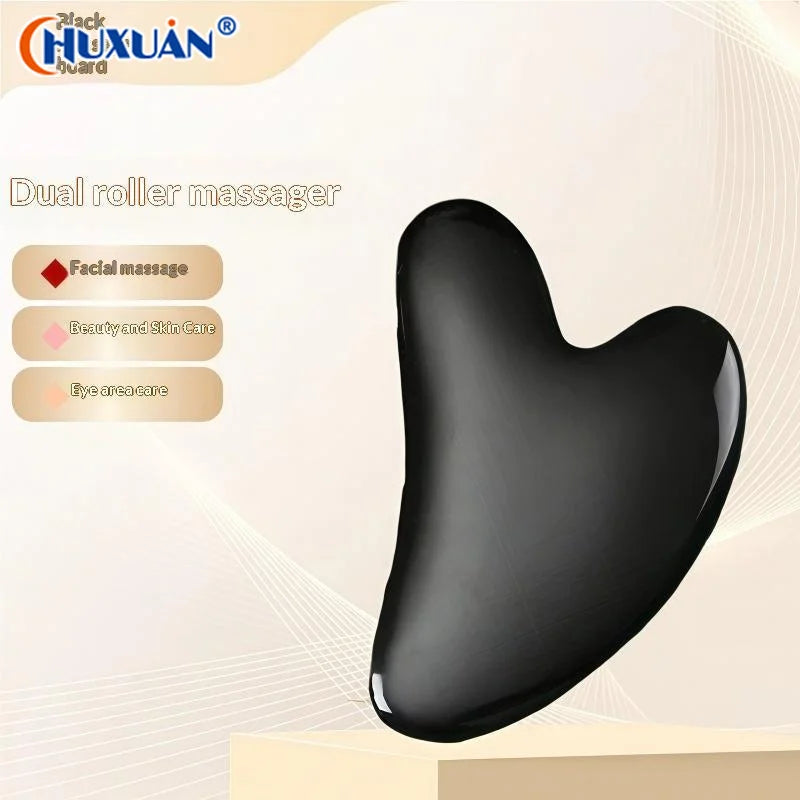 Q Natural Ox Horn Gua Sha Massage Tool Set Skin Lifting Effect Smooth Edges For Daily Skincare Whole Body Massage