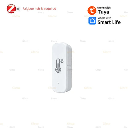 WiFi Zigbee Temperature Humidity Meter With Optional External Probe Thermometer Sensor Zigbee2mqtt TUYA For Fish Tank Freezer