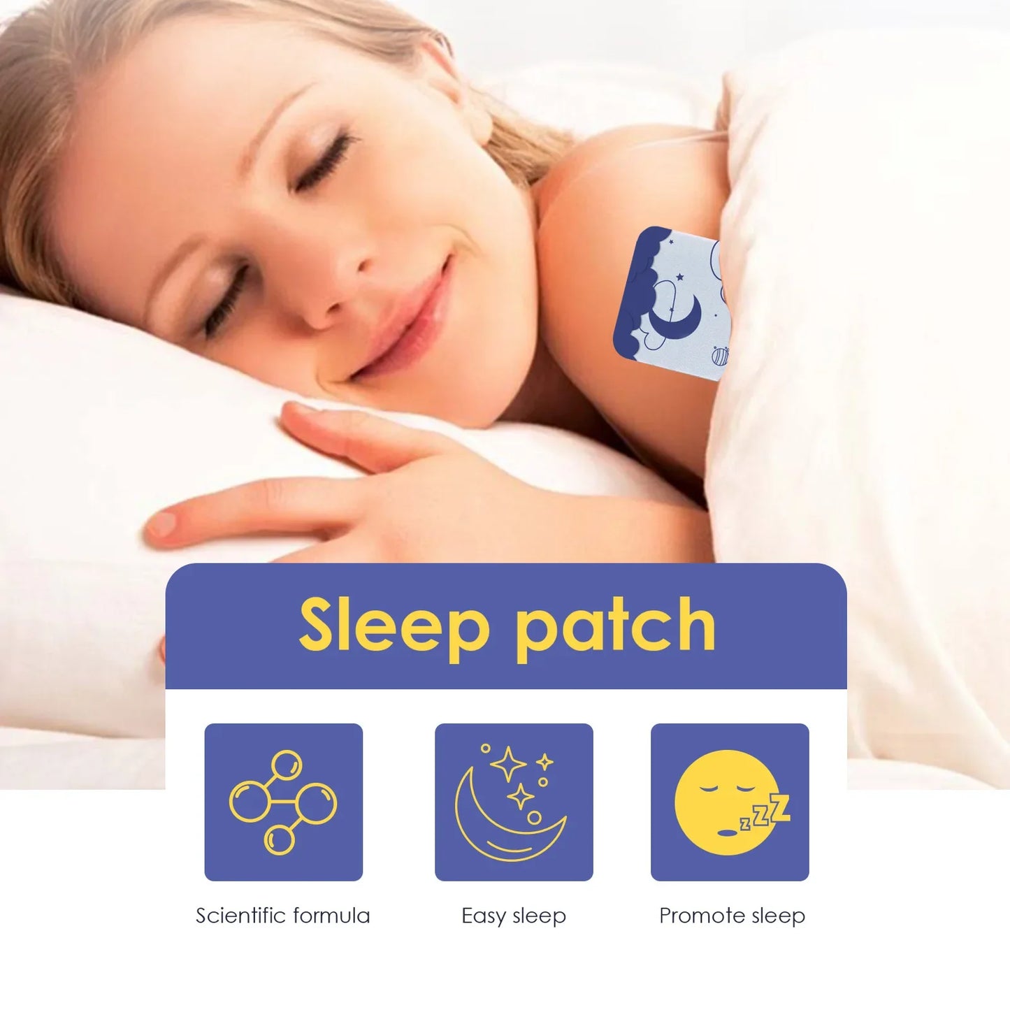 Sleep Aid Patch Improve Sleeping Quality Sleeping Aid Apnea Device Patches Relieve Irritability Insomnia Anxiety