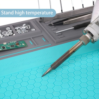 Repair Pad Insulation Heat-Resistant Soldering Station Silicon Soldering Mat Work Pad Desk Platform for BGA Soldering Station
