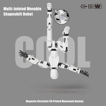 Multi-Jointed Movable Shapeshift Robot Magnetic Attraction 3D Printed Mannequin Dummy 13 Action Figures Toys For Children Adult