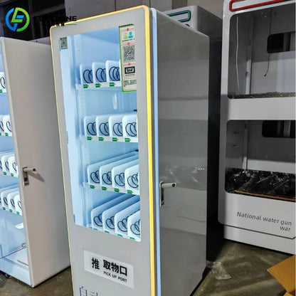 Customized Smart Fridge AI Camera Automatic Vending Refrigerated Snacks Beverage Machine