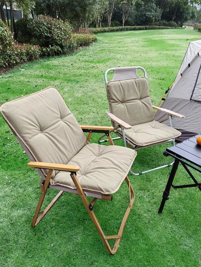 Lohascamping Camping Winter Chair Cover Seat Cushion 5CM Thick Camping Warm Chair Cusion Pads Relaxation Comfortable Chair Cush