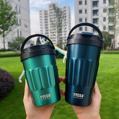 400ml/500ml TYESO Vacuum Flasks Thermoses Stainless Thermos Water Bottles Cup 304 Original Car Tumbler Cold and hot Coffee Mug
