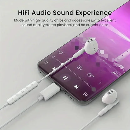 Wired Earphones For iPhone 17 16 15 Pro Max In-Ear Earbuds 14 13 12 Headphones For Samsung Xiaomi Headsets