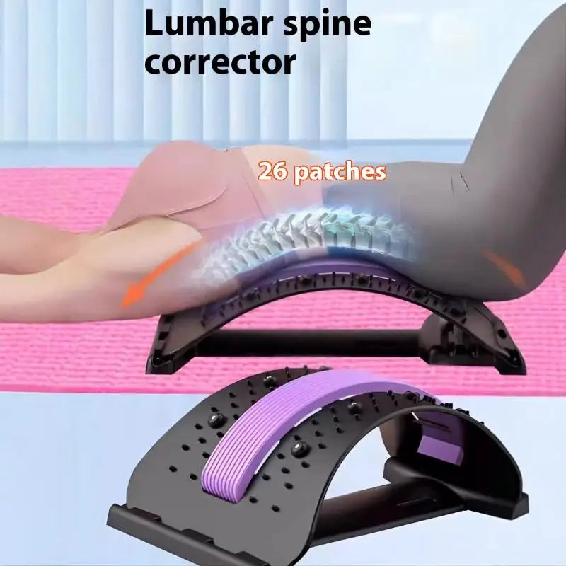 Device Stretch Lumbar Spine Relieve Nerve Compression Magnetic Massage Lumbar Vertebrae Back Corrector 1PC Lumbar Back Soothing